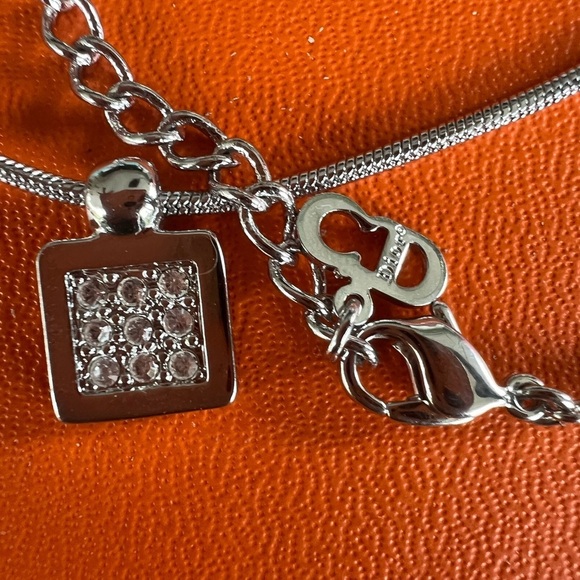 Dior Trotter Reversible Silver and crystal square Necklace - Picture 4 of 8